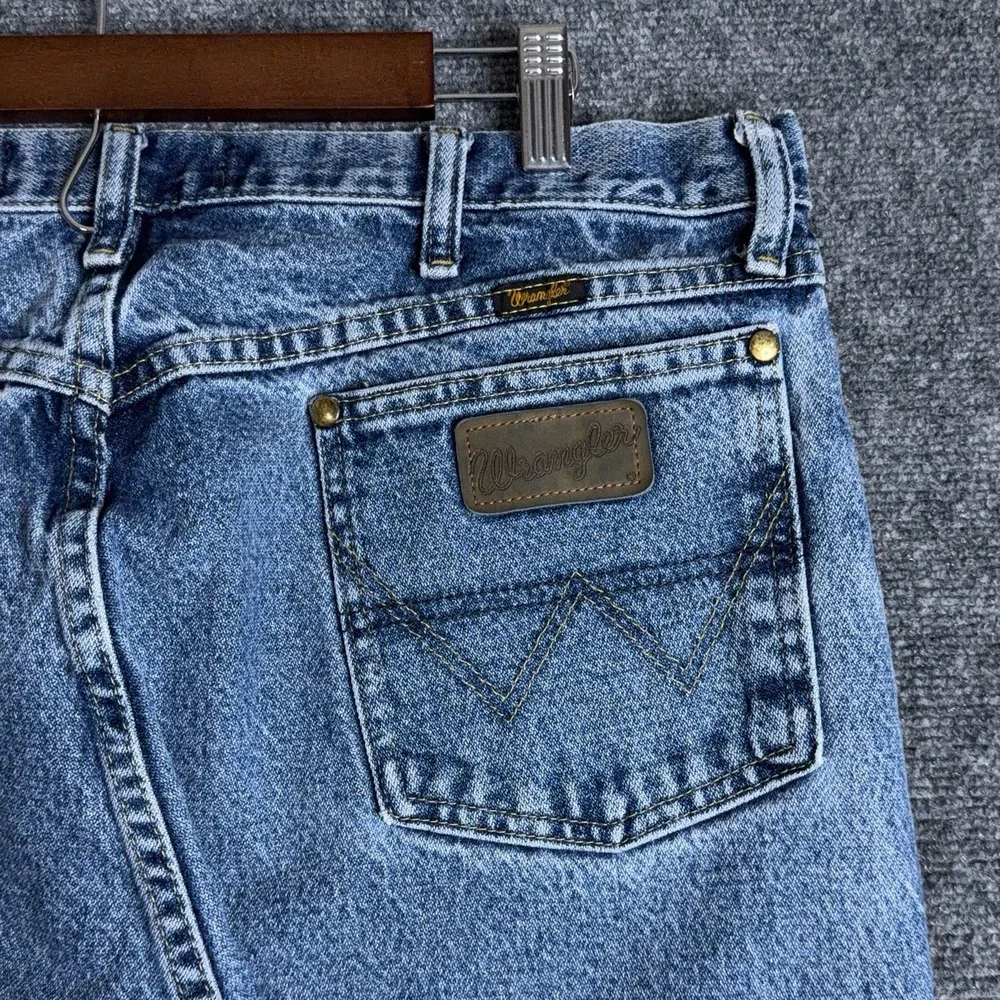 Wrangler George Strait Jeans Mens 38x30 Blue Cowboy Cut Original Fit Denim